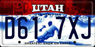 UT license plate D617XJ