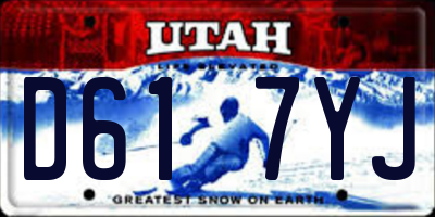 UT license plate D617YJ