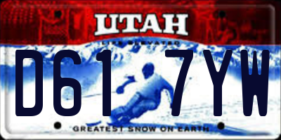 UT license plate D617YW