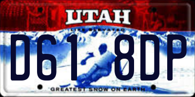 UT license plate D618DP
