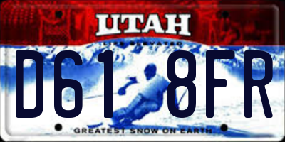 UT license plate D618FR