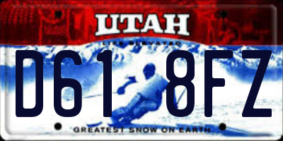 UT license plate D618FZ