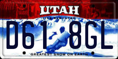 UT license plate D618GL