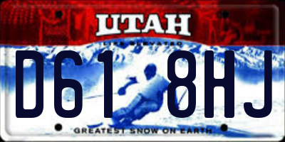 UT license plate D618HJ