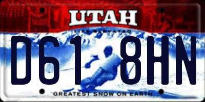 UT license plate D618HN