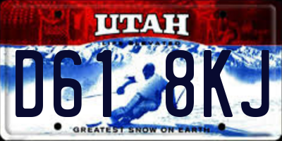 UT license plate D618KJ