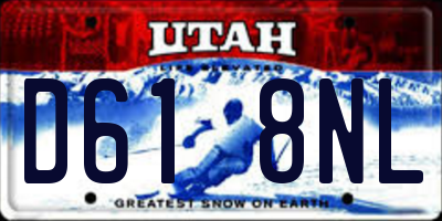 UT license plate D618NL