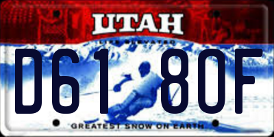 UT license plate D618OF