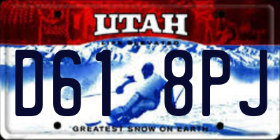 UT license plate D618PJ