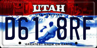 UT license plate D618RF