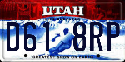 UT license plate D618RP