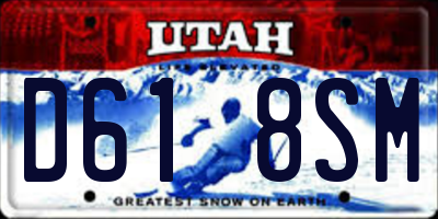 UT license plate D618SM