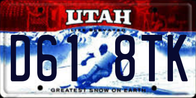 UT license plate D618TK