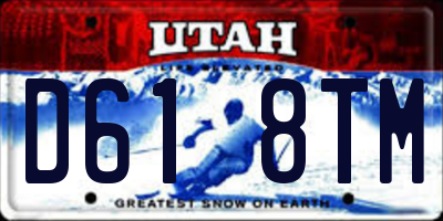 UT license plate D618TM