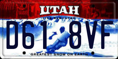 UT license plate D618VF