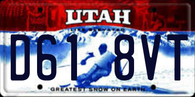 UT license plate D618VT
