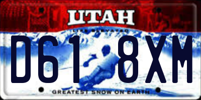 UT license plate D618XM