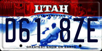 UT license plate D618ZE