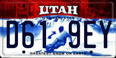 UT license plate D619EY