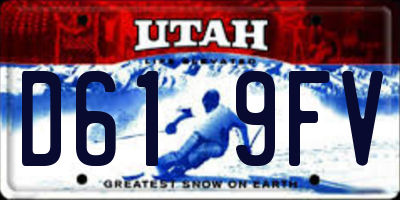 UT license plate D619FV