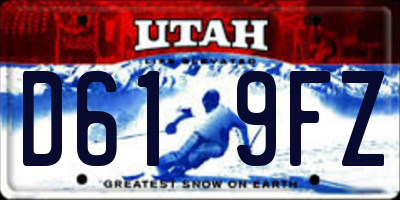 UT license plate D619FZ