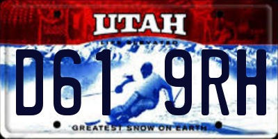 UT license plate D619RH