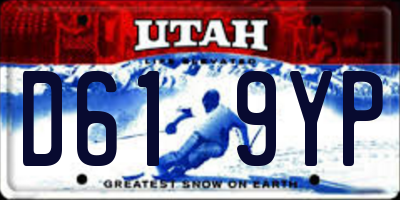 UT license plate D619YP
