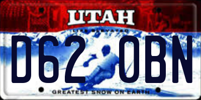 UT license plate D620BN