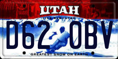 UT license plate D620BV
