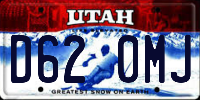 UT license plate D620MJ