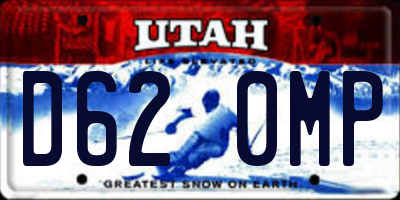 UT license plate D620MP