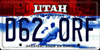 UT license plate D620RF