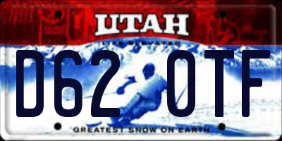 UT license plate D620TF