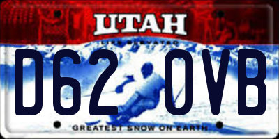 UT license plate D620VB