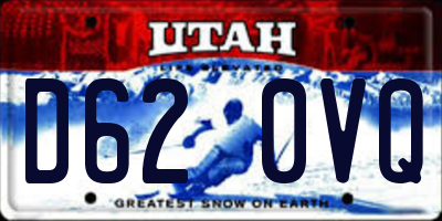UT license plate D620VQ