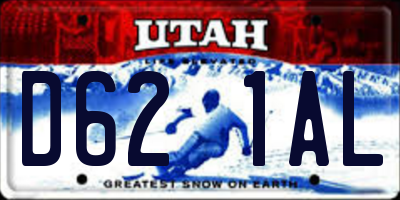 UT license plate D621AL