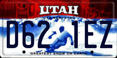 UT license plate D621EZ