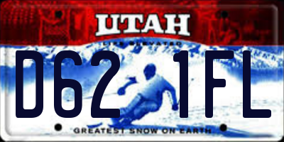 UT license plate D621FL