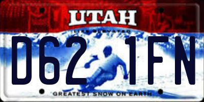 UT license plate D621FN