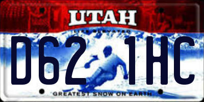 UT license plate D621HC