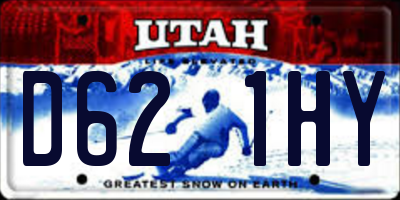 UT license plate D621HY