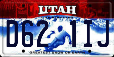 UT license plate D621IJ