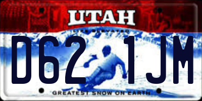 UT license plate D621JM