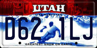 UT license plate D621LJ