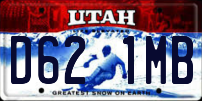 UT license plate D621MB
