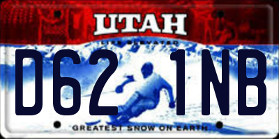 UT license plate D621NB