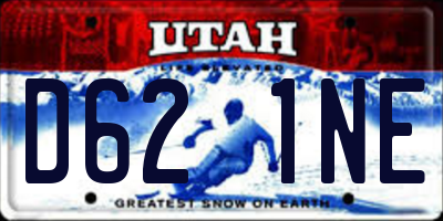 UT license plate D621NE