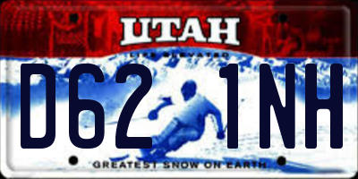 UT license plate D621NH