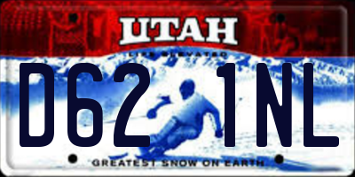 UT license plate D621NL