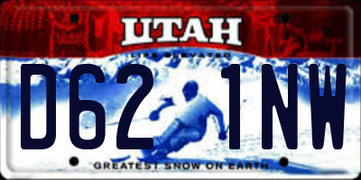 UT license plate D621NW